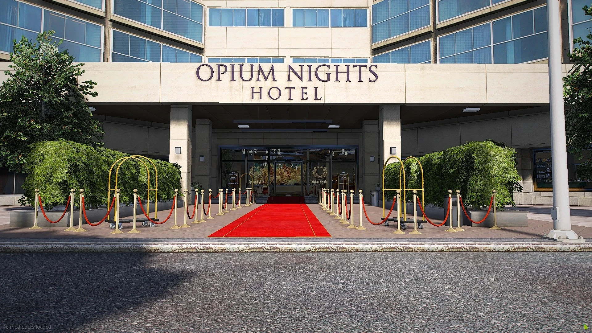 Façade de l'Opium Nights Hotel