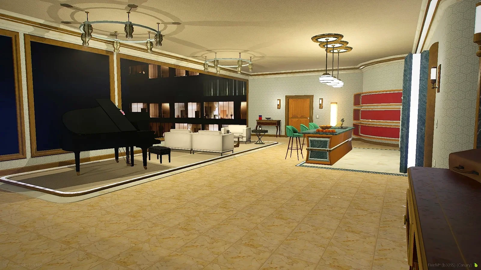 Vue d'ensemble du Penthouse Prestige